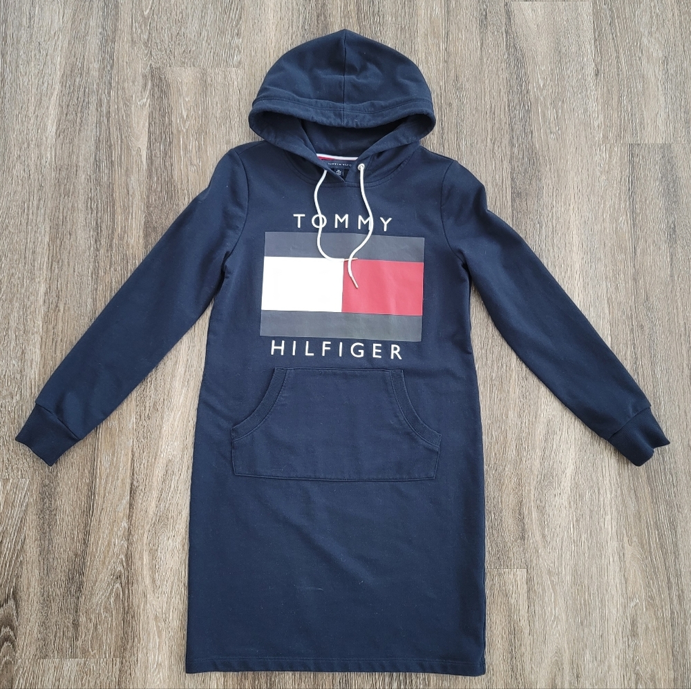 Tommy Hilfiger Essential Flag Hoodie Dress